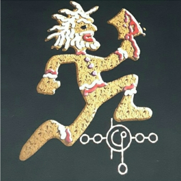 2005 Insane Clown Posse Christmas Shirt Vintage Tee ICP Gingerbread Hatchetman - Picture 1 of 2